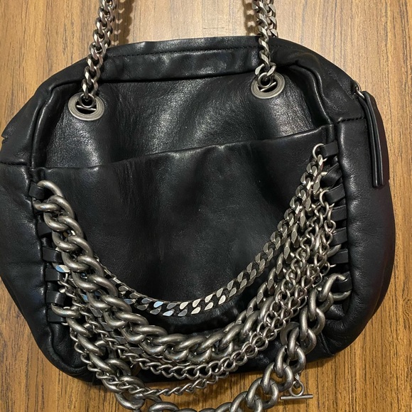 Women Zara real leather shoulder bag - Picture 2 of 4